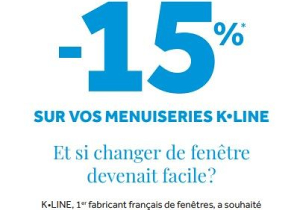 15% de remise dès la première fenêtre